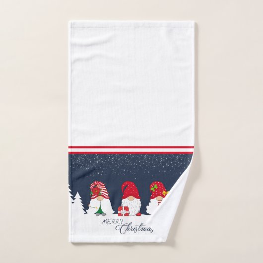 Christmas Gnomes (Serviette à main)