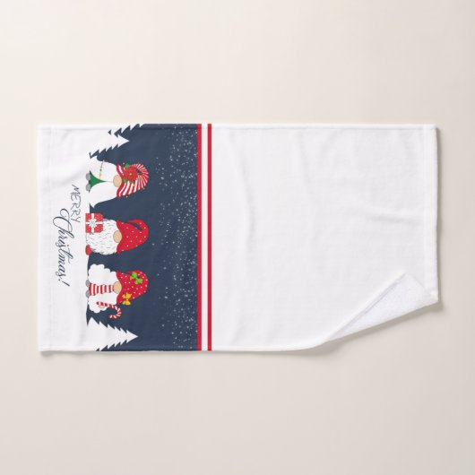 Christmas Gnomes (Serviette à main)