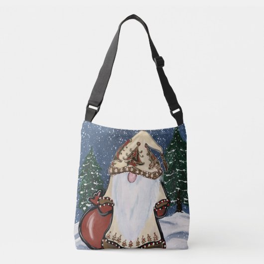 CHRISTMAS GNOMES CROSSBODY TAS (Voorkant)