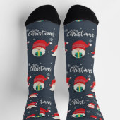 "CHRISTMAS GNOMES" Duurzame Premium Crew Sock Sokken (Top)