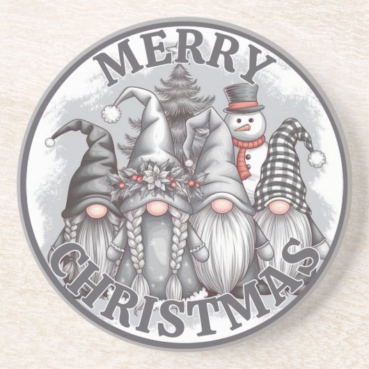 Christmas Gnomes Onderzetter (Voorkant)