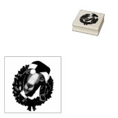 Christmas Goat Stamp Rubberstempel (Gestempeld)