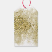 Christmas Gold Glitter Cadeaulabel (Achterkant)