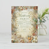 Christmas Golden Pine Greenery Kaart (Staand voorkant)