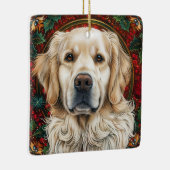 Christmas Golden Retreiver Hond Keramisch Ornament (Rechts)