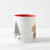 Christmas Goldendoodle Dog Mok (Midden)