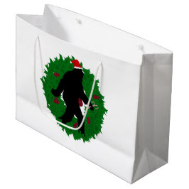 Christmas Gone Squatchin' Wreath Large Cadeautasje
