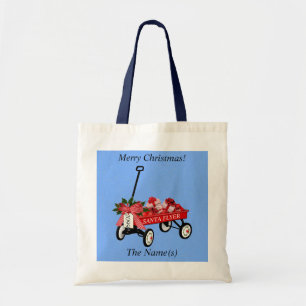 Christmas Goodie Bag Toy Wagon Tote Bags