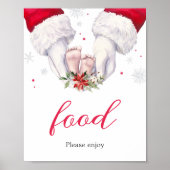 Christmas Greatest Gift Baby shower Eten Poster (Voorkant)