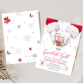 Christmas Greatest Gift Baby shower Kaart
