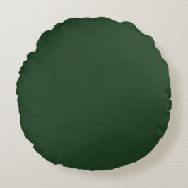Christmas Green, Holiday Green, Solid Green,  Rond Kussen