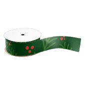 Christmas Greenery Berries Artisan Modern Holiday Grosgrain Lint (Spoel)