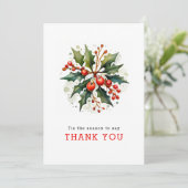 Christmas Greenery Petite entreprise Carte de vaca (Debout devant)