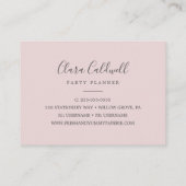 Christmas Greenery & Red Berry Carte de visite (Dos)