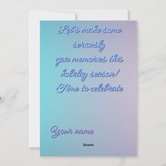 Christmas greeting with beautiful tree feestdagenkaart (Achterkant)