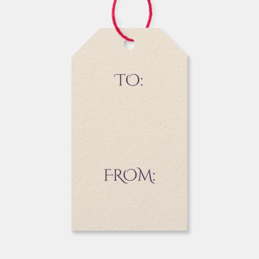 Christmas Greetings Dachshund Cadeaulabel (Achterkant)