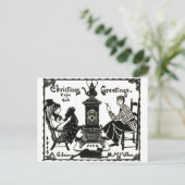 Christmas Greetings postcard Briefkaart (Staand voorkant)