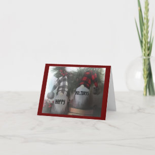 CHRISTMAS GREETTING "GNOME STIJL" EN ZO KUSTMAAL! KAART