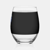 Christmas Greyhound Dog Wearing an Ugly Sweater Bl Wijnglas Zonder Voet (Links)