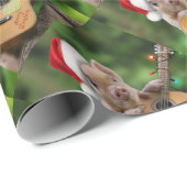 Christmas guitar pig cadeaupapier (Rol Hoek)