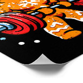 Christmas Gym Gingerbread Gingershred Xmas Workout Poster (Hoek)