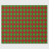 Christmas Harlequin Pattern Cadeaupapier (Vlak)