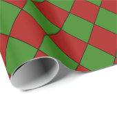 Christmas Harlequin Pattern Cadeaupapier (Rol Hoek)