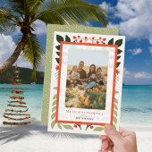 Christmas Hawaiian Quilt Carte photo de vacances