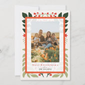 Christmas Hawaiian Quilt Carte photo de vacances (Devant)