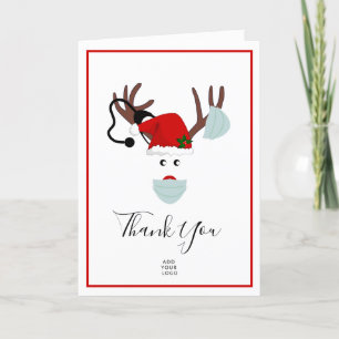 Christmas Healthcare Corporate Logo Dank u Feestdagen Kaart
