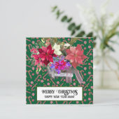 Christmas Heart Card Feestdagenkaart (Staand voorkant)