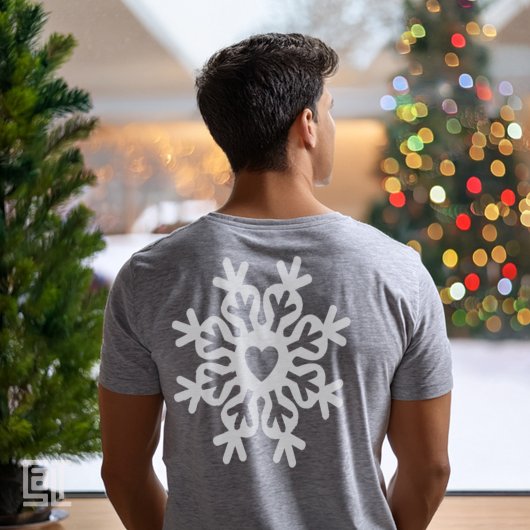 Christmas Heart Snowflake Ornate Classic T-shirt