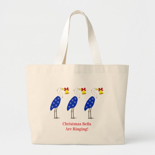 Christmas Herons Tote Bag (Devant)
