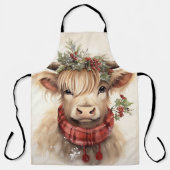 Christmas Highland Koe- All Over Print Schort (Voorkant)