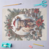 Christmas Highland Koe krans ontkoppeling Tissuepapier (Craft)