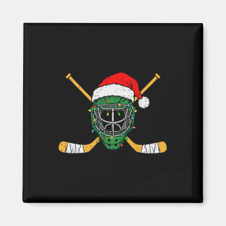 Christmas Hockey Helmet Lights Santa Xmas Men Teen Magneet