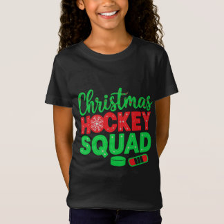 Christmas Hockey Squad Digital Art Design2 T-shirt