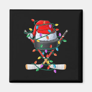 Christmas Hockey Xmas Santa Sports Pet Ball Kinder Magneet