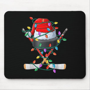 Christmas Hockey Xmas Santa Sports Pet Ball Kinder Muismat