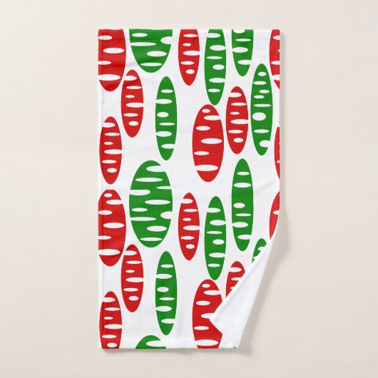 Christmas Holey Ovals (Serviette à main)