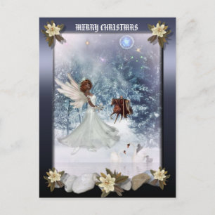 Christmas Holiday Angel briefkaart
