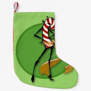 CHRISTMAS HOLIDAY CANDY CANE LADY STOCKING KLEINE KERSTSOK