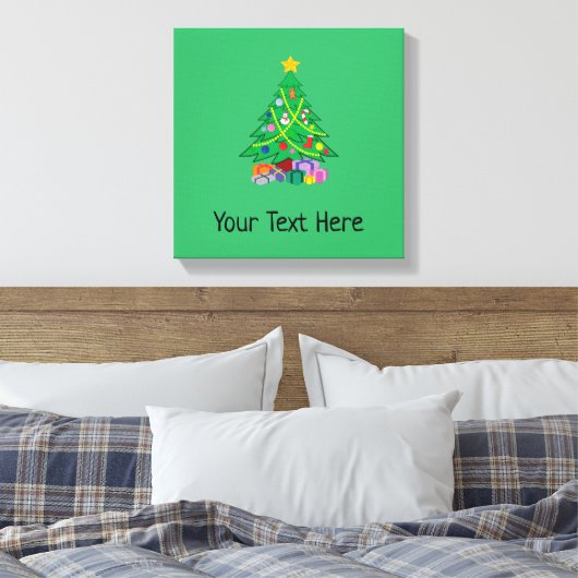 Christmas Holiday Canvas Afdruk (Insitu (Slaapkamer))
