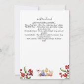 christmas Holiday Cocktail Party Invitation Kaart (Achterkant)