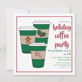 Christmas Holiday Coffee Bar  Kaart (Voorkant)