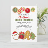 Christmas Holiday Cookie Exchange Invitation (Debout devant)