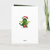 Christmas Holiday Dragon fantasy kaart toevoegen (Achterkant)