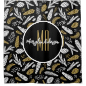 CHRISTMAS HOLIDAY FLORAL CUSTOM MONOGRAM DOUCHEGORDIJN (Voorkant)