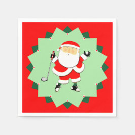 Christmas Holiday Golf Party Servet