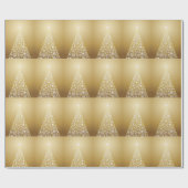 Christmas Holiday Gorgeous Star Snowflake Gold  Cadeaupapier (Vlak)